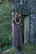 Load image into Gallery viewer, Laura Dress in Damson Folklore Ribbon Print
