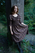 Load image into Gallery viewer, Marian Dress in Plum Castell Print