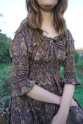 Load image into Gallery viewer, Marian Dress in Plum Castell Print