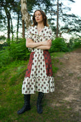 Load image into Gallery viewer, Rhiannon Midi Skirt in Ticking Dragon Cameo Print