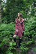 Load image into Gallery viewer, Lowri Mini Dress in Ruby Dragon Cameo Print