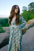Load image into Gallery viewer, Ceridwen Dress in Folklore Ribbon Print