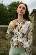 Load image into Gallery viewer, Alys Waistcoat in Mystical Swirl Print - Olivia Annabelle - original_value - medieval - historical