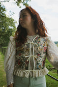 Load image into Gallery viewer, Alys Waistcoat in Vintage Medieval Print - Olivia Annabelle - original_value - medieval - historical