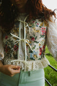 Load image into Gallery viewer, Alys Waistcoat in Vintage Medieval Print - Olivia Annabelle - original_value - medieval - historical