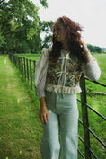 Load image into Gallery viewer, Alys Waistcoat in Vintage Medieval Print - Olivia Annabelle - original_value - medieval - historical