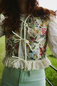 Load image into Gallery viewer, Alys Waistcoat in Vintage Medieval Print - Olivia Annabelle - original_value - medieval - historical