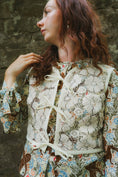Load image into Gallery viewer, Alys Waistcoat in Vintage Tufted Lace - Olivia Annabelle - original_value - medieval - historical