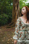 Load image into Gallery viewer, Carys Dress in Mythical Swirl Print - Olivia Annabelle - original_value - medieval - historical