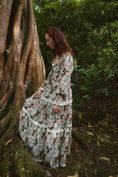 Load image into Gallery viewer, Carys Dress in Mythical Swirl Print - Olivia Annabelle - original_value - medieval - historical