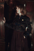 Load image into Gallery viewer, Cathy Jacket in Claret Haunting Print - Olivia Annabelle - original_value - medieval - historical