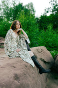 Load image into Gallery viewer, Ceridwen Dress in Folklore Ribbon Print - Olivia Annabelle - original_value - medieval - historical