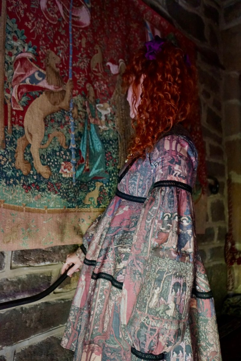 Elvina Dress in Rossetti Tapestry Print - Olivia Annabelle - #original_value - #medieval - #historical