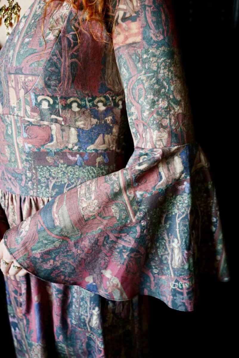 Faelynn Dress in Rossetti Tapestry Print - Olivia Annabelle - #original_value - #medieval - #historical