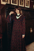 Load image into Gallery viewer, Lowri Dress in Crimson Haunting Print - Olivia Annabelle - original_value - medieval - historical