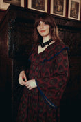 Load image into Gallery viewer, Lowri Dress in Crimson Haunting Print - Olivia Annabelle - original_value - medieval - historical
