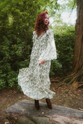 Load image into Gallery viewer, Lowri Dress in Green Draco Print - Olivia Annabelle - original_value - medieval - historical