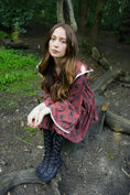 Load image into Gallery viewer, Lowri Mini Dress in Ruby Dragon Cameo Print - Olivia Annabelle - original_value - medieval - historical