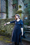 Load image into Gallery viewer, Marian Dress in Midnight Haunting Print - Olivia Annabelle - original_value - medieval - historical