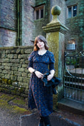 Load image into Gallery viewer, Marian Dress in Midnight Haunting Print - Olivia Annabelle - original_value - medieval - historical