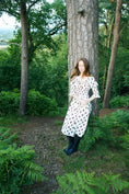 Load image into Gallery viewer, Marian Dress in Ticking Dragon Cameo Print - Olivia Annabelle - original_value - medieval - historical
