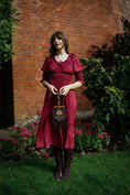 Load image into Gallery viewer, Marian Dress in Wine Arthur Print - Olivia Annabelle - original_value - medieval - historical