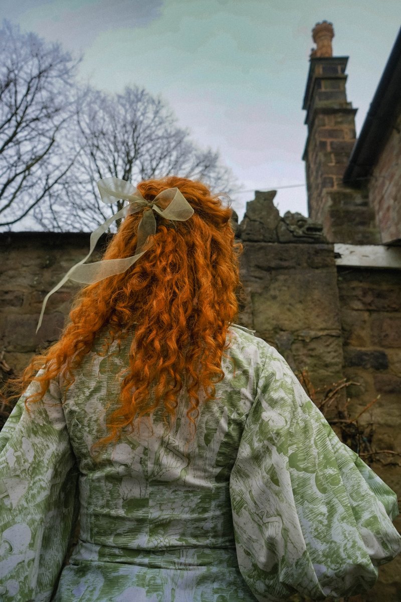 Wing of Dragon Blouse in Ulvaag Dragon print - Olivia Annabelle - #original_value - #medieval - #historical