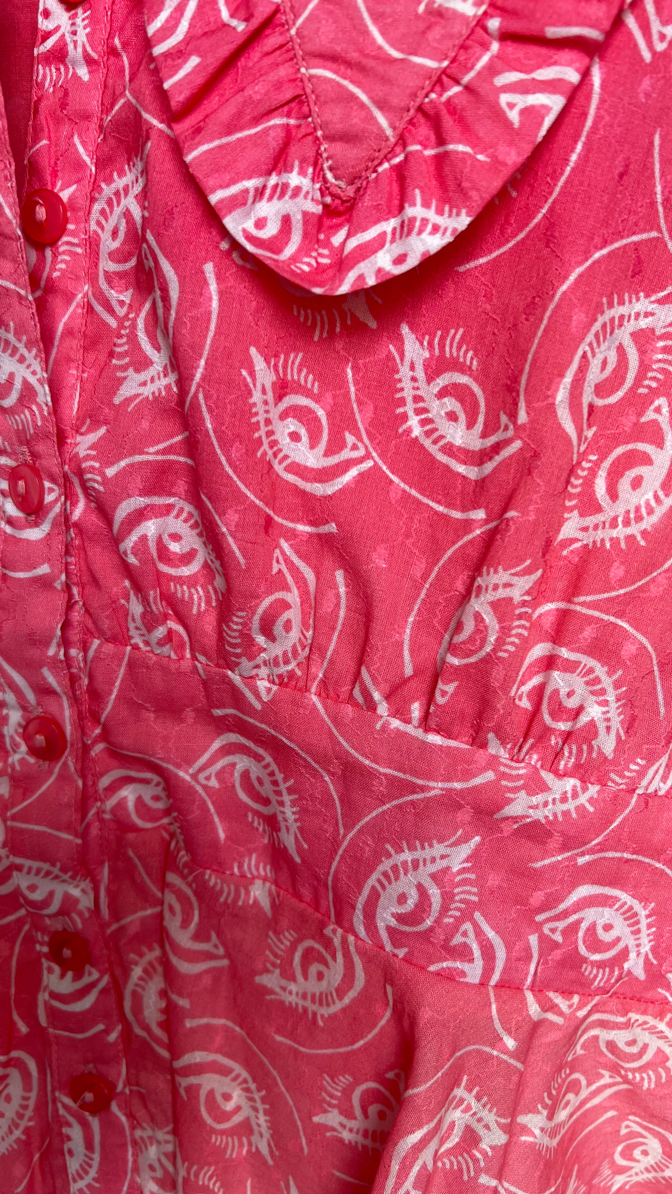 *Sample* Jane Blouse in Deco Eye Print - Olivia Annabelle - #original_value - #medieval - #historical