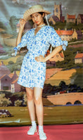 Load image into Gallery viewer, Lemon Shorts in Delft Hercule Print - Olivia Annabelle -