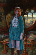 Load image into Gallery viewer, *Sample* Camelot Robe in Teal Gilded Embroidery - Olivia Annabelle - #original_value - #medieval - #historical