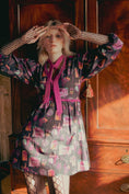 Load image into Gallery viewer, *Sample* Gladys Dress in Jet Dorian's Toile - Olivia Annabelle - #original_value - #medieval - #historical