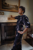 Load image into Gallery viewer, *Sample* Ondine Jacket in Dancing Swan Embroidery - Olivia Annabelle - #original_value - #medieval - #historical