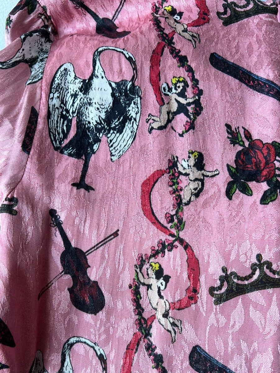 *Sample* Pavlova Dress in Dancing Swan Print - Olivia Annabelle - #original_value - #medieval - #historical
