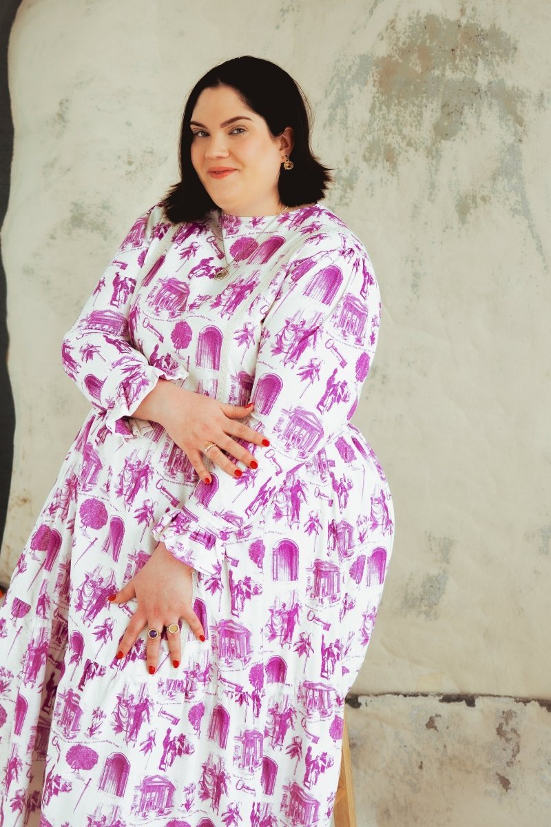 *Sample* Sibyl Dress in Dorian's Toile Print - Olivia Annabelle - #original_value - #medieval - #historical