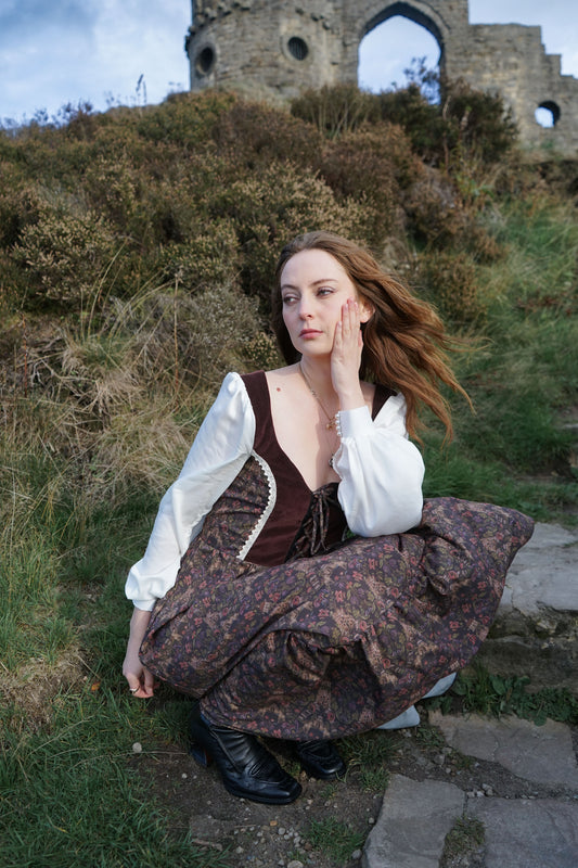Stevie Dress in Plum Castell Print