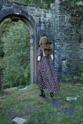 Load image into Gallery viewer, Laura Dress in Damson Folklore Ribbon Print

