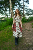Load image into Gallery viewer, Rhiannon Midi Skirt in Ticking Dragon Cameo Print
