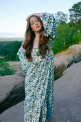 Load image into Gallery viewer, Ceridwen Dress in Folklore Ribbon Print
