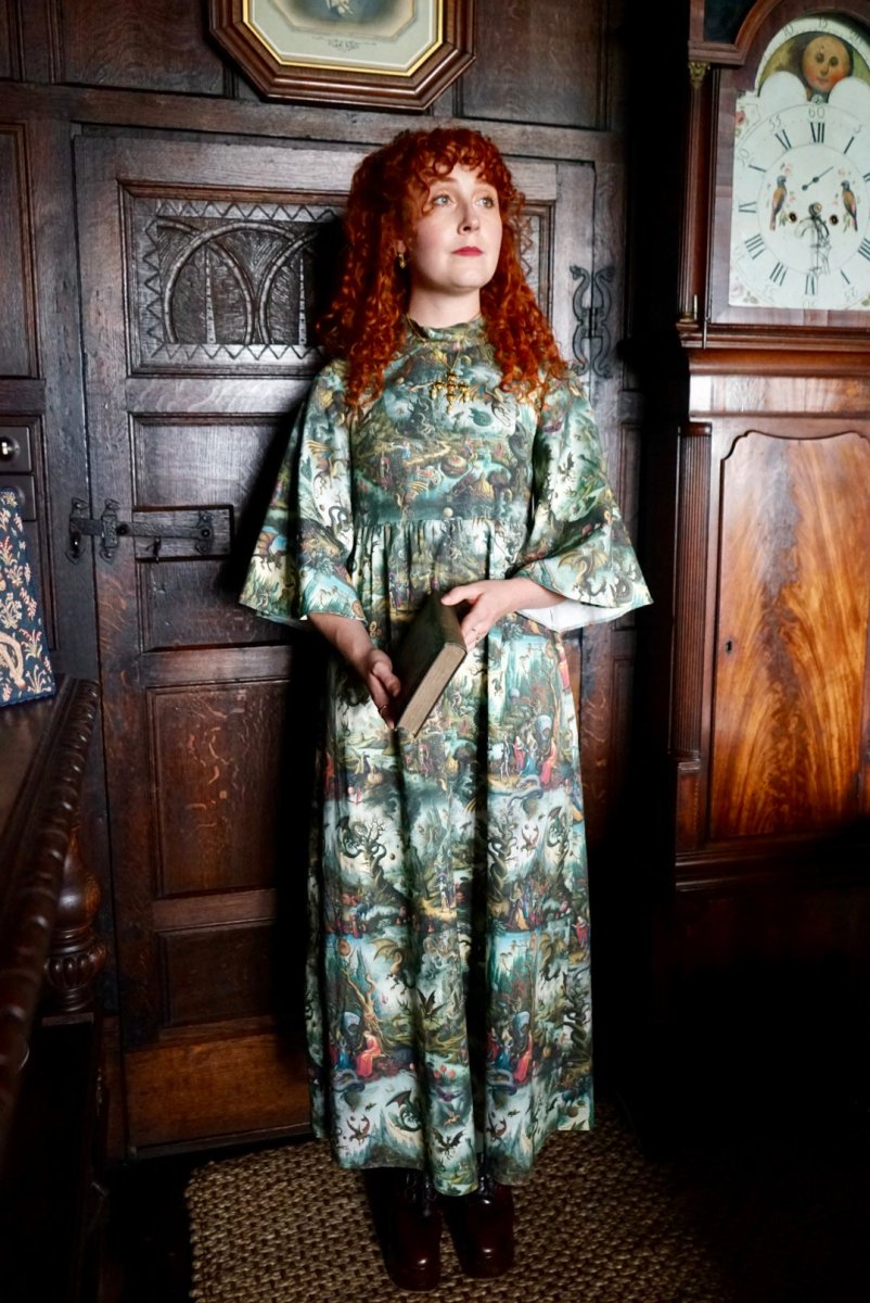 Aubrey Dress in Bosch Print - Olivia Annabelle - #original_value - #medieval - #historical