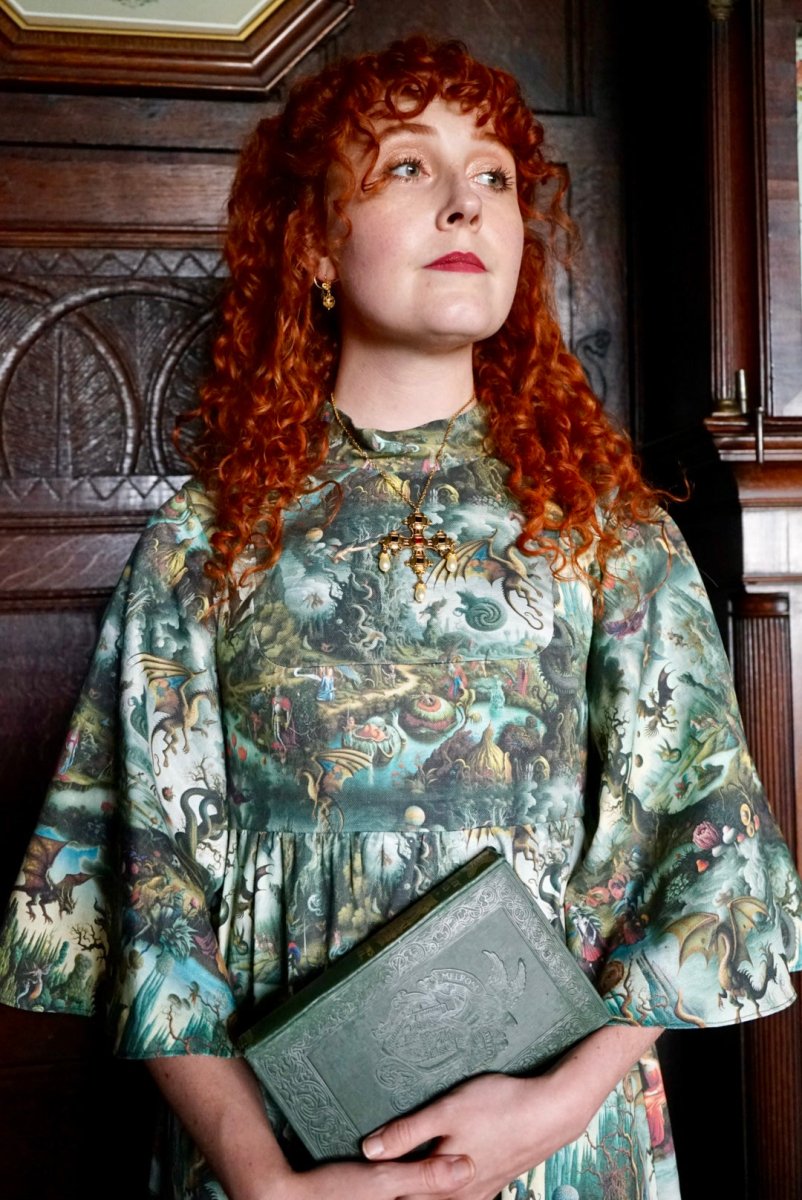 Aubrey Dress in Bosch Print - Olivia Annabelle - #original_value - #medieval - #historical