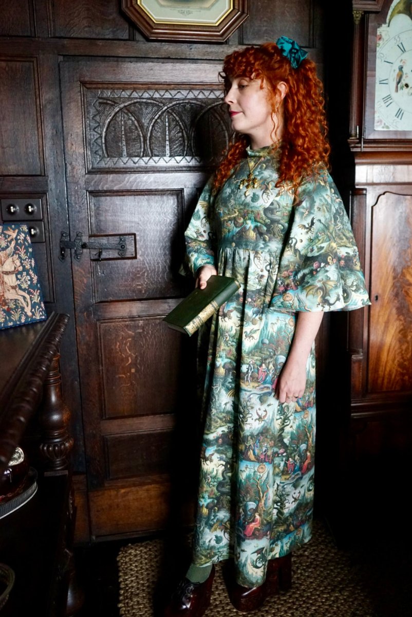 Aubrey Dress in Bosch Print - Olivia Annabelle - #original_value - #medieval - #historical