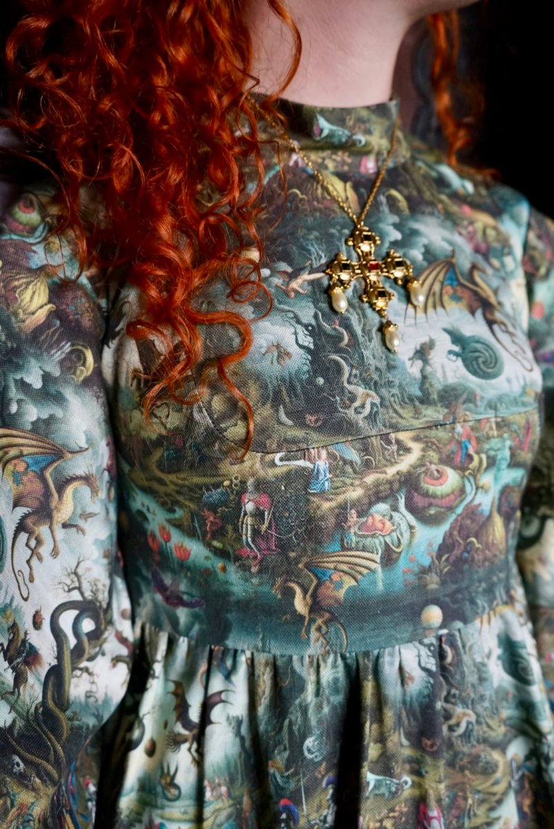 Aubrey Dress – Romantic Historical Inspired Dress PDF Sewing Pattern - Olivia Annabelle - original_value - medieval - historical