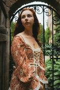 Load image into Gallery viewer, Carys Dress in Red Draco Print - Olivia Annabelle - original_value - medieval - historical
