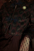 Load image into Gallery viewer, Cathy Jacket in Claret Haunting Print - Olivia Annabelle - original_value - medieval - historical
