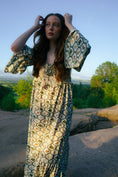Load image into Gallery viewer, Ceridwen Dress in Folklore Ribbon Print - Olivia Annabelle - original_value - medieval - historical
