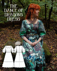 Load image into Gallery viewer, Dance of Dragons Dress – Medieval Fantasy Dress PDF Sewing Pattern - Olivia Annabelle - original_value - medieval - historical

