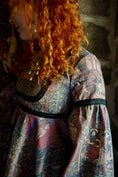 Load image into Gallery viewer, Elvina Dress in Rossetti Tapestry Print - Olivia Annabelle - #original_value - #medieval - #historical
