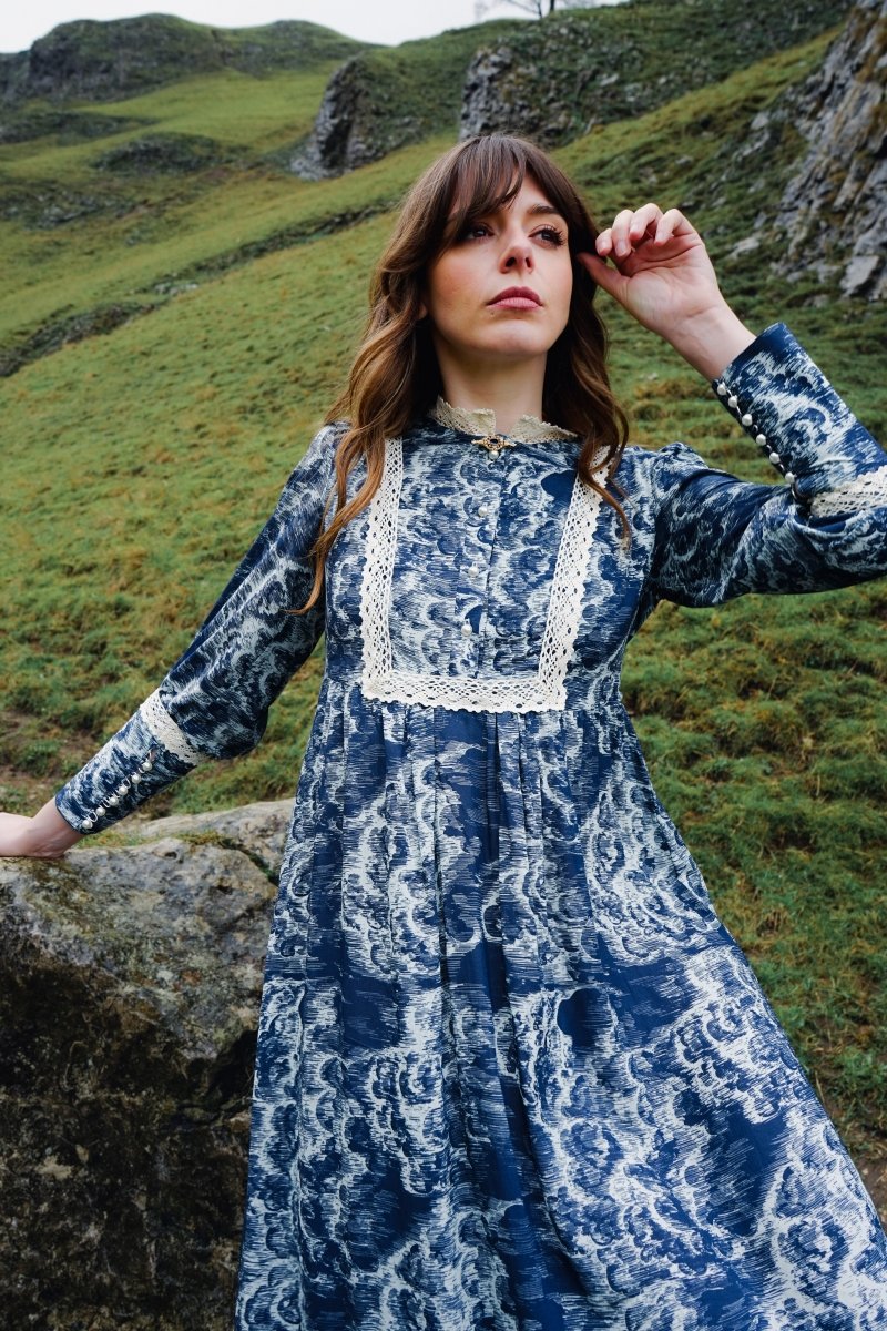 Florence Dress in Wuthering Print - Olivia Annabelle - original_value - medieval - historical