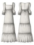 Load image into Gallery viewer, Harriet Dress - Olivia Annabelle - original_value - medieval - historical
