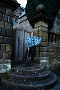 Load image into Gallery viewer, Heathcliff Cape Jacket in Wuthering Print - Olivia Annabelle - original_value - medieval - historical
